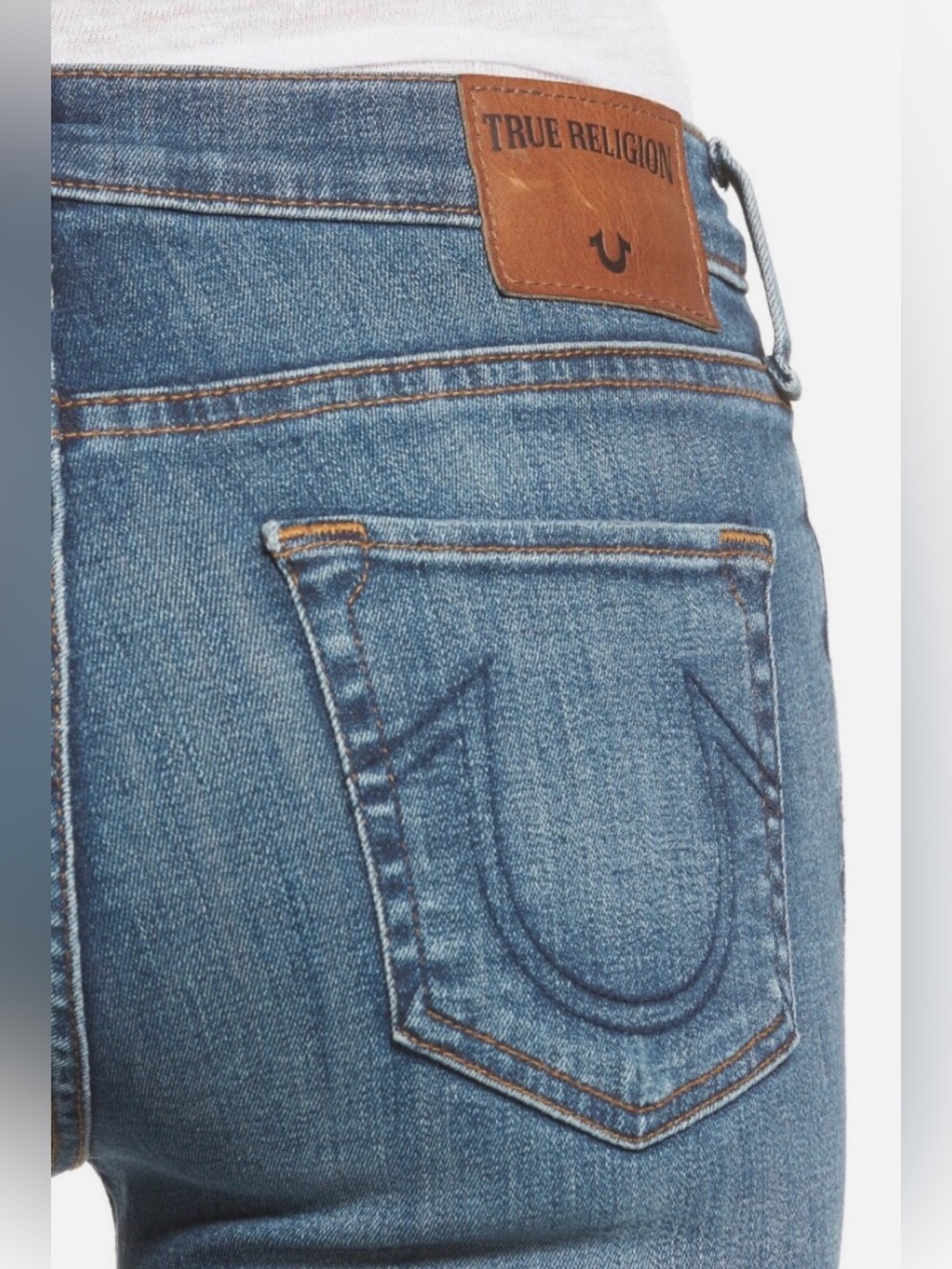 True Religion Halle Mid Rise Super Skinny Jeans